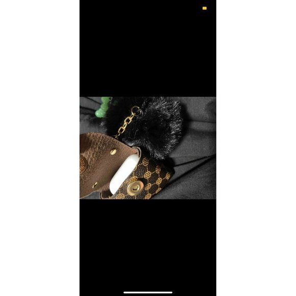 Pom Pom Charm Bag Brown - Picture 3 of 3